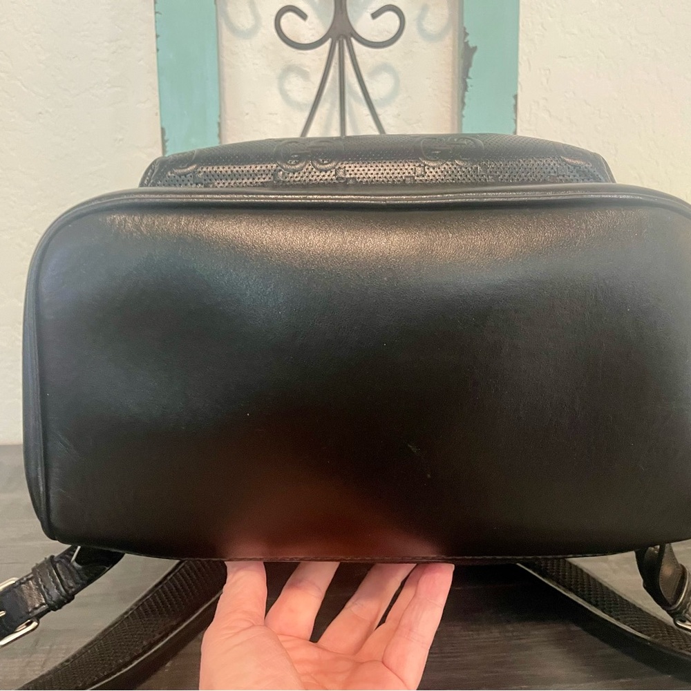Gucci GG Embossed Black Backpack - Picture 4 of 13